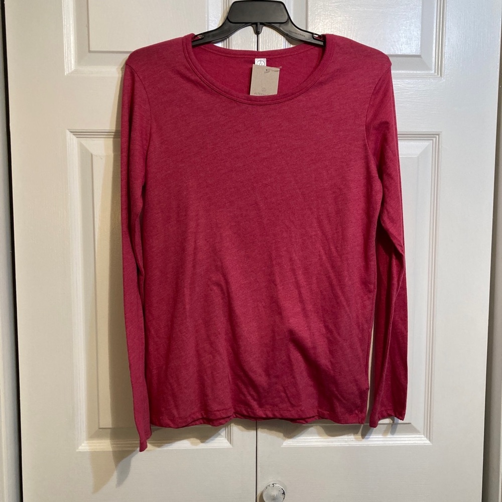 NWT ALTERNATIVE Vintage Jersey Tee - Vintage Pink Size XL  Long Sleeves